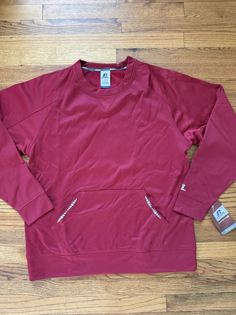NWT Russell Athletic Dri-Power Men's Fleece Sweatshirt (Red / Size L)